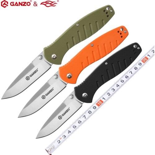 Ganzo G738 Firebird F738 58-60HRC 440C Blade G10 Handle EDC Folding Knife Pocket Knife Outdoor Survival Hunting Camping Tool