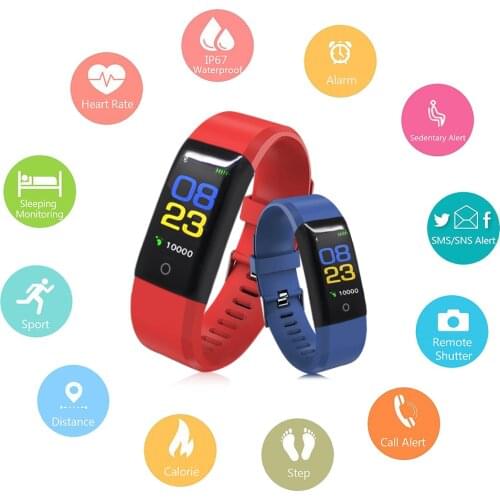 Smart Bracelet Color Display Wristband fitness bracelet activity tracker cicret bracelet blood pressure watch fitness tracker