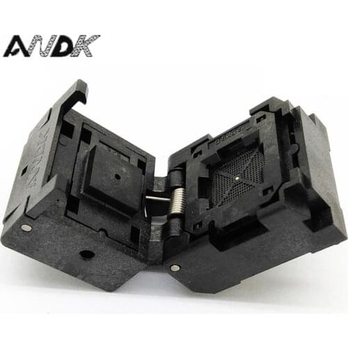 QFN76 MLF76 IC Test Socket Pitch 0.4mm IC549-0764-012-G Burn in Socket Clamshell Chip Size 9*9 Flash Adapter Programming Socket