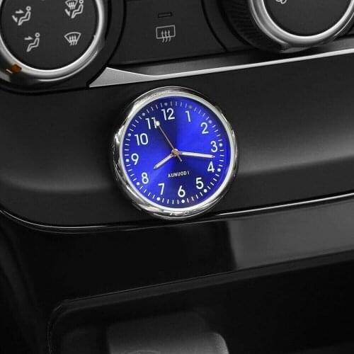 Universal Mini Car Clock Luminous Digital Watch Motorcycle Quartz Clocks Stick Car Decoration Accessories