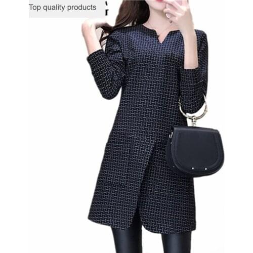 2020 Korean Fashion T-shirts for Women Long Striped Female T-shirt Spring Ladies tshirt Womens Tops Plus Size 4xl 5xl YQ028