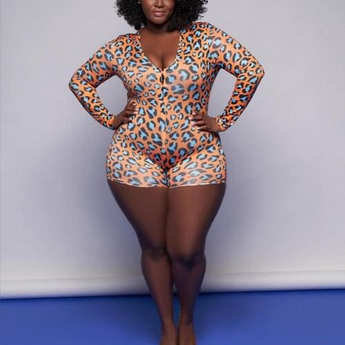 African Jumpsuits For Women Sheath Long Sleeve Deep V Neck Short Pants Print Sexy Jumpsuits Female 2020 Hot Wholesale Jumpsuits