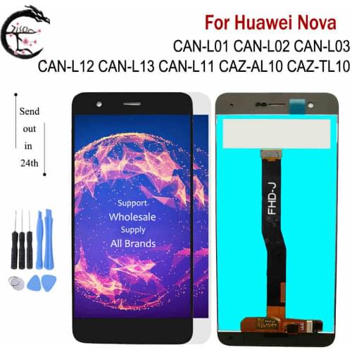 5.0" LCD With Frame For Huawei Nova Display Screen Touch Digitizer Assembly Nova LCD Display CAN-L01 CAN-L02 L03 CAN-L11 L12 L13