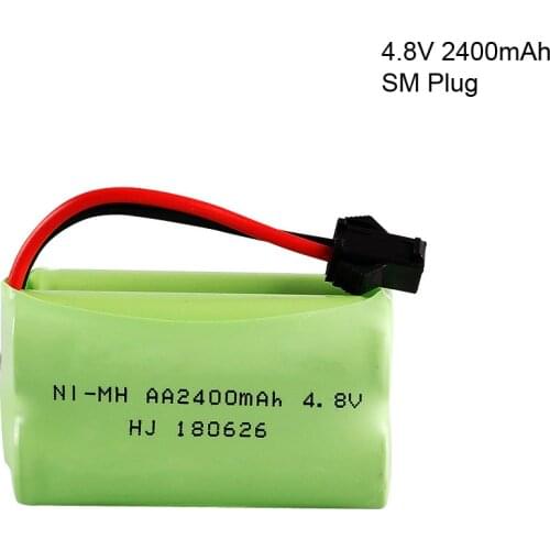 1PCS 4.8V 2400mAh battery for Remote Control toy electric lighting lighting security facilities 4*AA NI-MH battery RC TOYS Part