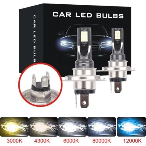 2pcs H11 H7 H8 Led 9005 HB3 9006 HB4 LED Bulbs Car Fog Lights with 3030 Chips 6000K White Auto Fog Lamp Day Running Light 12V