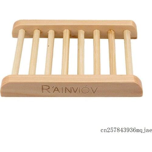 200pcs Wooden Soap Rack Bamboo Wood Soap Dish Custom LOGO Soap Box