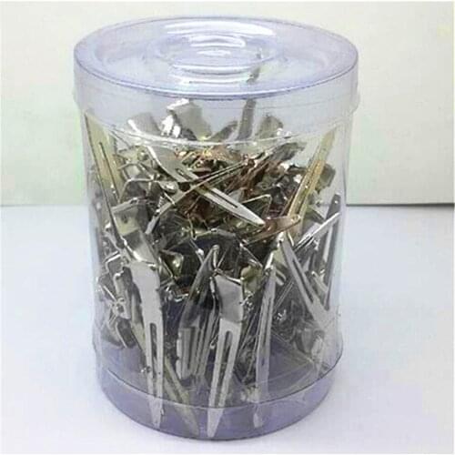 Aluminum Clip Hair Partition Hairpin Traceless Duck Clip Hairdressing Tool Hand-Pushed Wave Locating Hairpin E940