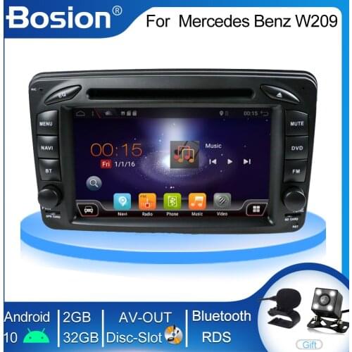 2 Din Android 10 Car Multimedia Player For W203 Mercedes Benz Vito W639 W168 Vaneo Clk W209 W210 M/MLRadio Audio Navigation DVD