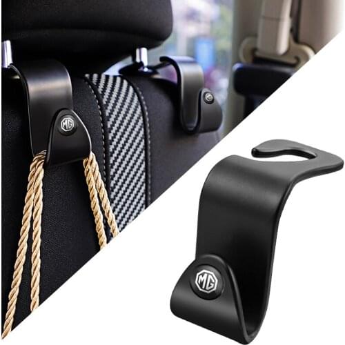 2Pcs Car Seat Back Hooks Portable Hanging Bag Rack Accessories For Morris Garages MG 6 3 5 7 TF ZR ZS HS GS GT Hector RX5 RX8 35