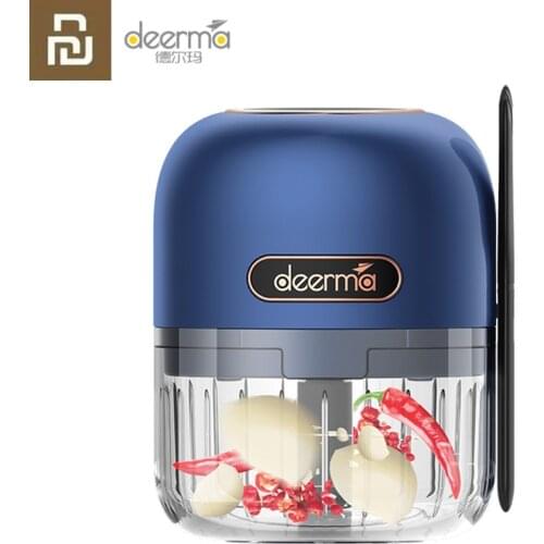 Youpin Deerma JS200 Wireless Food Processor Mini Portable Rechargeable Type C USB 3.7V 40W Meat Garlic Vegetable Fruit Grinder