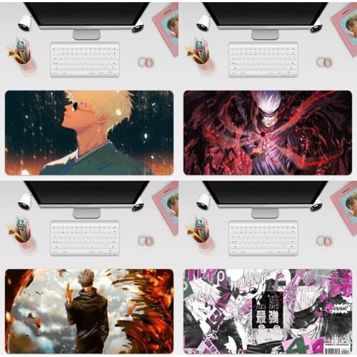 Jujutsu Kaisen Satoru Gojo Large Keyboard Cover Non-Slip Rubber Base Computer Carpet Desk Mat PC Game Mouse Pad