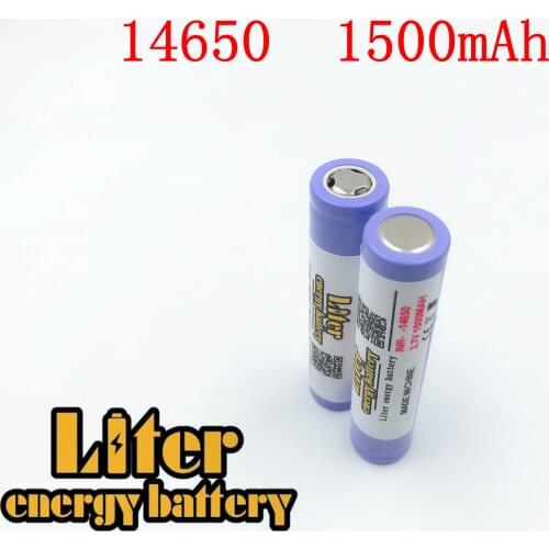 Brand Liter energy batter 3.7V 1500mAh battery 14650 High Drain batterie lithium For imr 14650 power