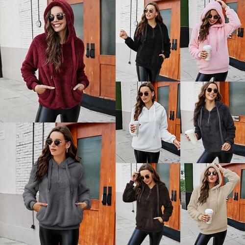 E·OURSI Womens Long Hoodies