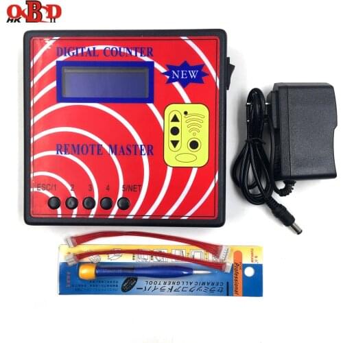 HKOBDII Remote Copier DigitalI Counter 10 (Remote Master)Blue Screen,Fixed/Rolling Code Copy Machine,Auto Key Programmer Tool