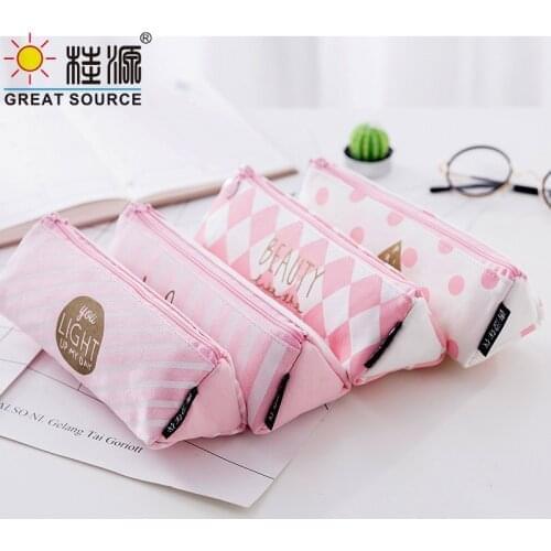 Canvas Stationery Organizer Pencil Bag Pencil Bag Ziplock Closer Pen Bag(80PCS)