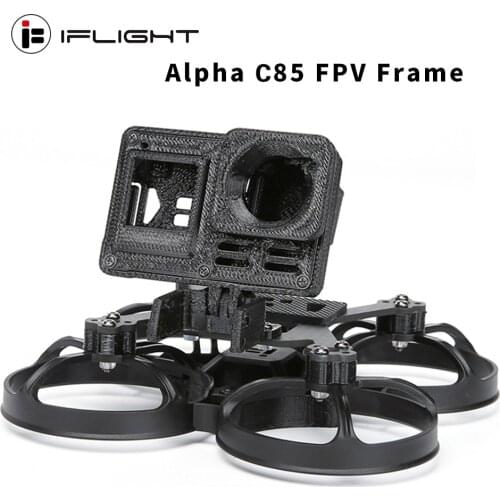 IFlight Alpha C85 Pusher Whoop 2inch FPV Frame kit with Naked GoPro Hero8 case TPU & BEC board / Insta360 GO Case TPU for Drone