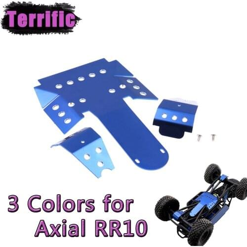 3Pcs Metal Front Rear Axle Protector Skid Plate Protection Plates Chassis Armor for 1/10 RC Rock Crawler RR10 Bomber 90048 90053