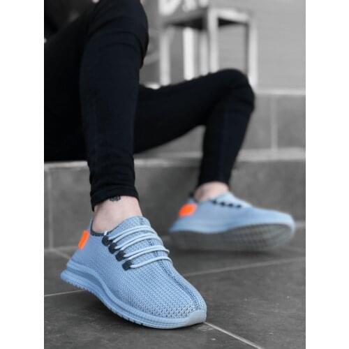 BA0167 Thick Base Style Sneakers Gray Men Sport Shoe