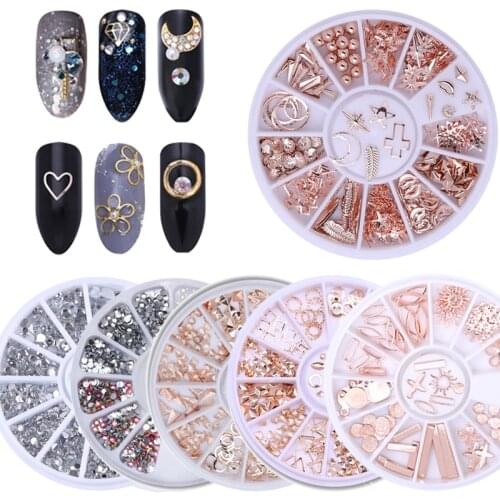 Mixed Color Nail Rhinestones Stones AB Color Rhinestone Irregular Beads For Nails Art Decorations Crystals Accessories