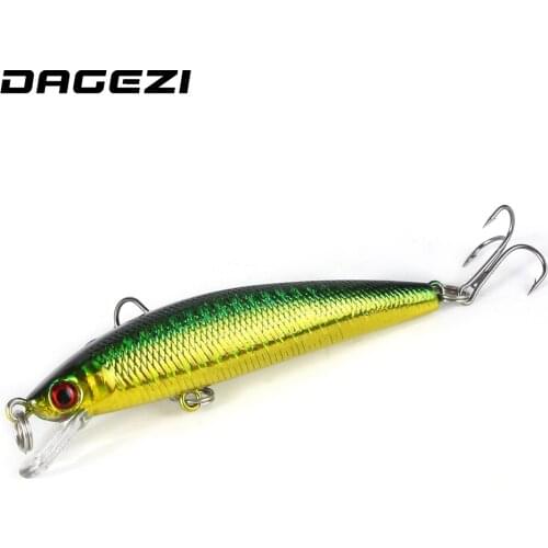 DAGEZI luminous Minnow Fishing Lure Carp Fishing Lures 7Pcs/Lot8.5cm/9g Hard Bait Fish Bait Carp fishing Treble Hook pesca