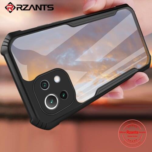 Rzants For Xiaomi Mi 11 Lite Xiaomi Mi 11 Case Hard [Blade] Shockproof Slim Crystal Clear Cover funda Casing
