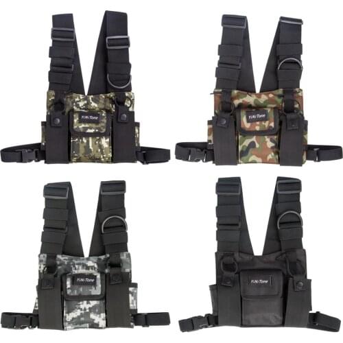 Universal Radio Chest Harness Bag Pocket Pack Holster for Two Way Radio (Rescue Essentials) 2021 New