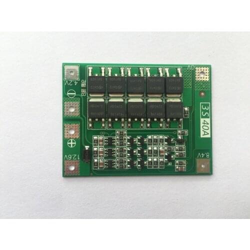3S 40A Li-ion Lithium Battery Charger Protection Board PCB BMS For Drill Motor 11.1V 12.6V Lipo Cell Module