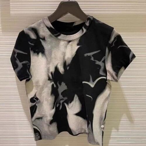 Women T-shirt Womens Spring and Summer 2021 New Tie-dye Top