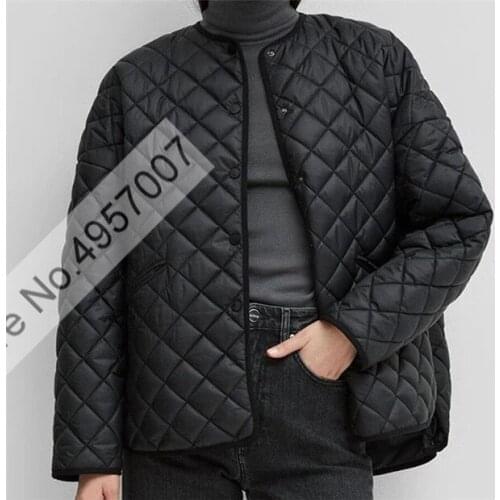 Women Round Neck Panel Quilted Long Sleeve Jacket Top - ElfbopStore Fashion Collection Online