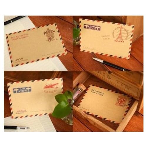 10Pcs/Pack Large Size Envelope Retro Postcard Letter High Quality Kraft Stationery Storage Paper School Supplies Drop Shipping