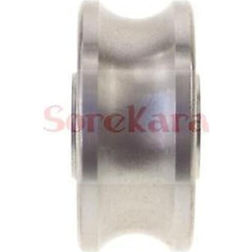 12*42*19mm U Groove width 8mm Guide Pulley Sheave Sealed Rail Bearing LFR5301