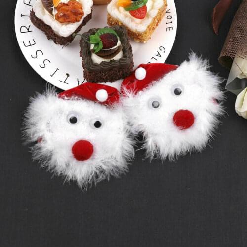 2PCS/Set Xmas Christmas Santa Claus Novelty Nipple Cover Bra Pasties Tassels Reusable Adhesive Breast Petals