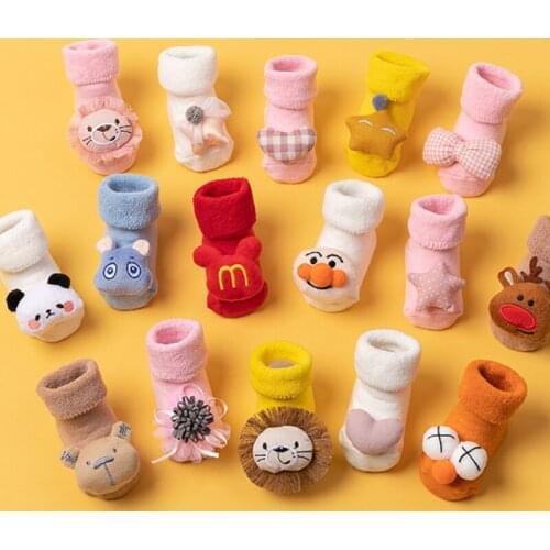 2021 New Arrival Autumn Toddler Cartoon Christmas Socks Newborn Accessories Baby Girl Boys Winter Cute Socks Calcetines Bebe