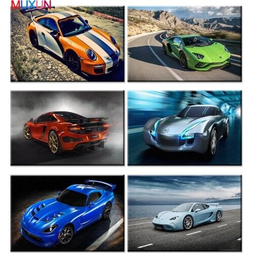 5D Diamond Painting Car Diamond Embroidery Supercar 3D Full Square Drill Diamond Mosaic Decoration Rhinestones Craft Gifts Jh02