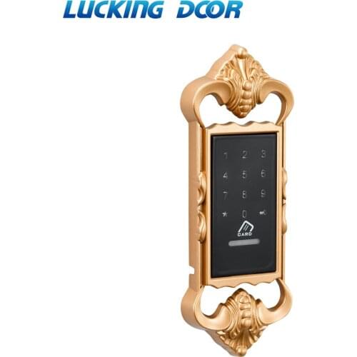 RFID card reader Golden color office cabinet safety locks wooden furniture locks with for gym/apartments/spa center etc