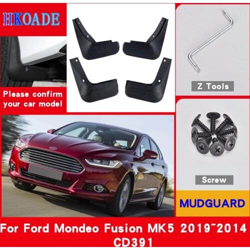 Car Fender Mud Flaps For Ford Mondeo Fusion MK5 2019~2014 CD391 Mudguards Splash Guards Fender Mudflaps Car Fender Accessories