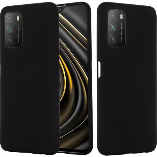 Liquid Silicone + Glass Protector Case For Xiaomi POCO M3 Case Full Body Anti-knock Protection Cover For Xiaomi POCO M3 Coque