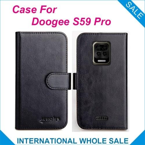 Doogee S59 Pro Case 6 Colors Flip Slots Leather Wallet Cases For Doogee S59 Pro Cover Slots Phone Bag Credit Card