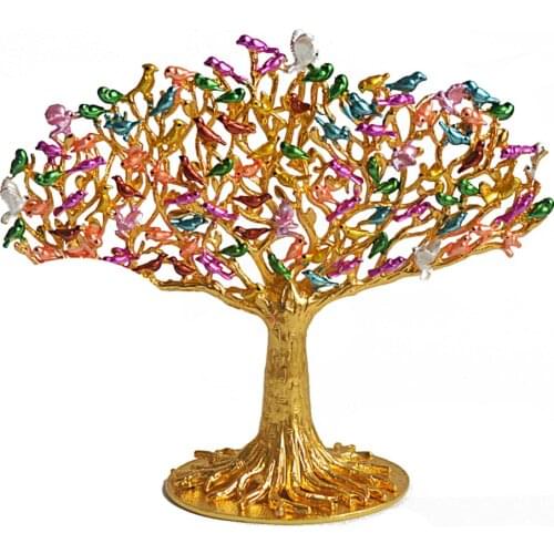 Feng Shui 100 Birds on Wish Fulfilling Tree W Mandarin Ducks W Free Fengshuisale Red String Bracelet W1687