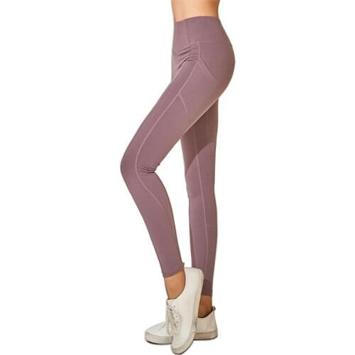 Fitness Leggings for Women High Waist Push Up Nylon Pocket Yoga Pants Gym Jogging Workout Femme Sports Tights Trousers Female