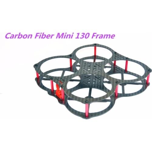 Pure Carbon Fiber Mini 130mm 130 Frame DIY FPV Racing Quadcopter MM130 For 3045 3030 3 / 4 blade propeller