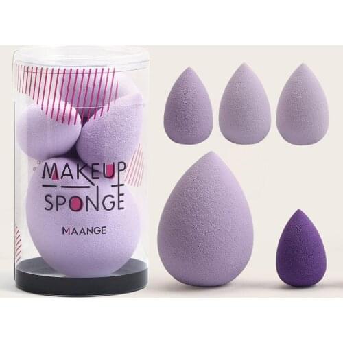 New Product 5pcs Mini Beauty Egg Non-Latex 2 in 1 Wet and Dry Use Cosmestic Tools