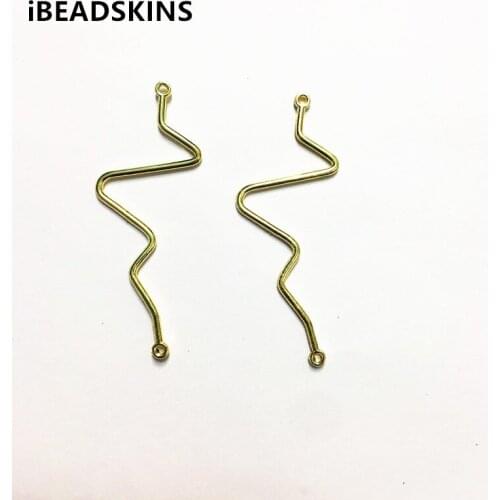 New arrival! 50x20mm 100pcs/lot gold color Zinc alloy Connectors for handmade earrings accessories/Earring parts ( As shown)