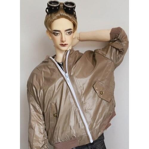 BJD Doll clothes suitable for 1-3 1-4 Brown hardshell Hoodie doll accessories