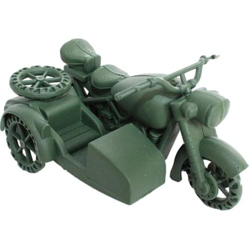 Plastic Army Motorbike Vehicle II German Military Base Accs Toy