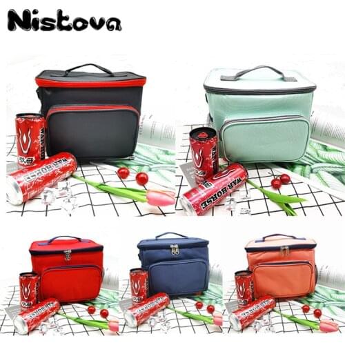 Portable Lunch Bag New Oxford Cloth Insulated Lunch Box Portable Cooler Handbag Lunch Box Dinner Container School FoodStorageBag