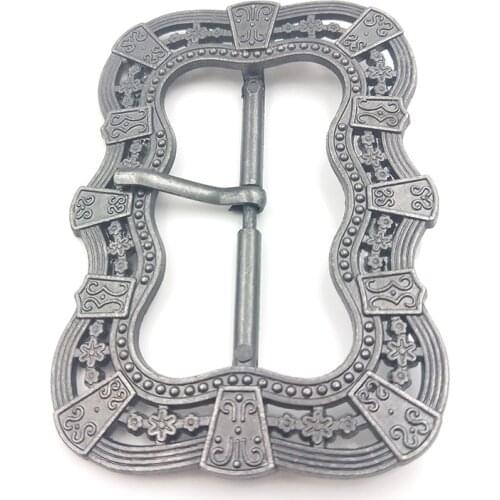 Metal Alloy Adjuster Sliding Buckle Bar Roller Pin Buckle for Trouser Webbing Strap Bag LeatherCraft Retro sewing belt buckle