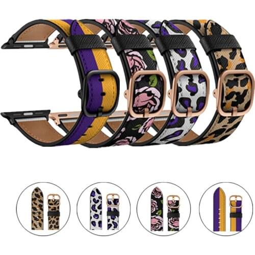 Leather Original Strap for Apple Watch Band Series 6 SE/44mm 42mm Sport bracelet watchband For iwatch 5 4 3 2/40mm 38mm