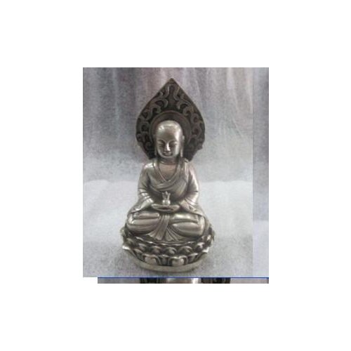 THE ANCIENT CHINESE SCULPTURE 18 ARHATS SILVER PLATED COPPER BUDDHA STATUE SILVER DECORATION BRONZE FACTORY OUTLETS