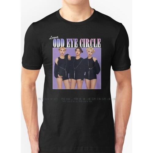Odd Eye Circle Loona Vintage T Shirt 100% Pure Cotton Loona Weird Eye Circle Jinsoul Kim Lip Cherory Yerim 90s Jung Girl Group